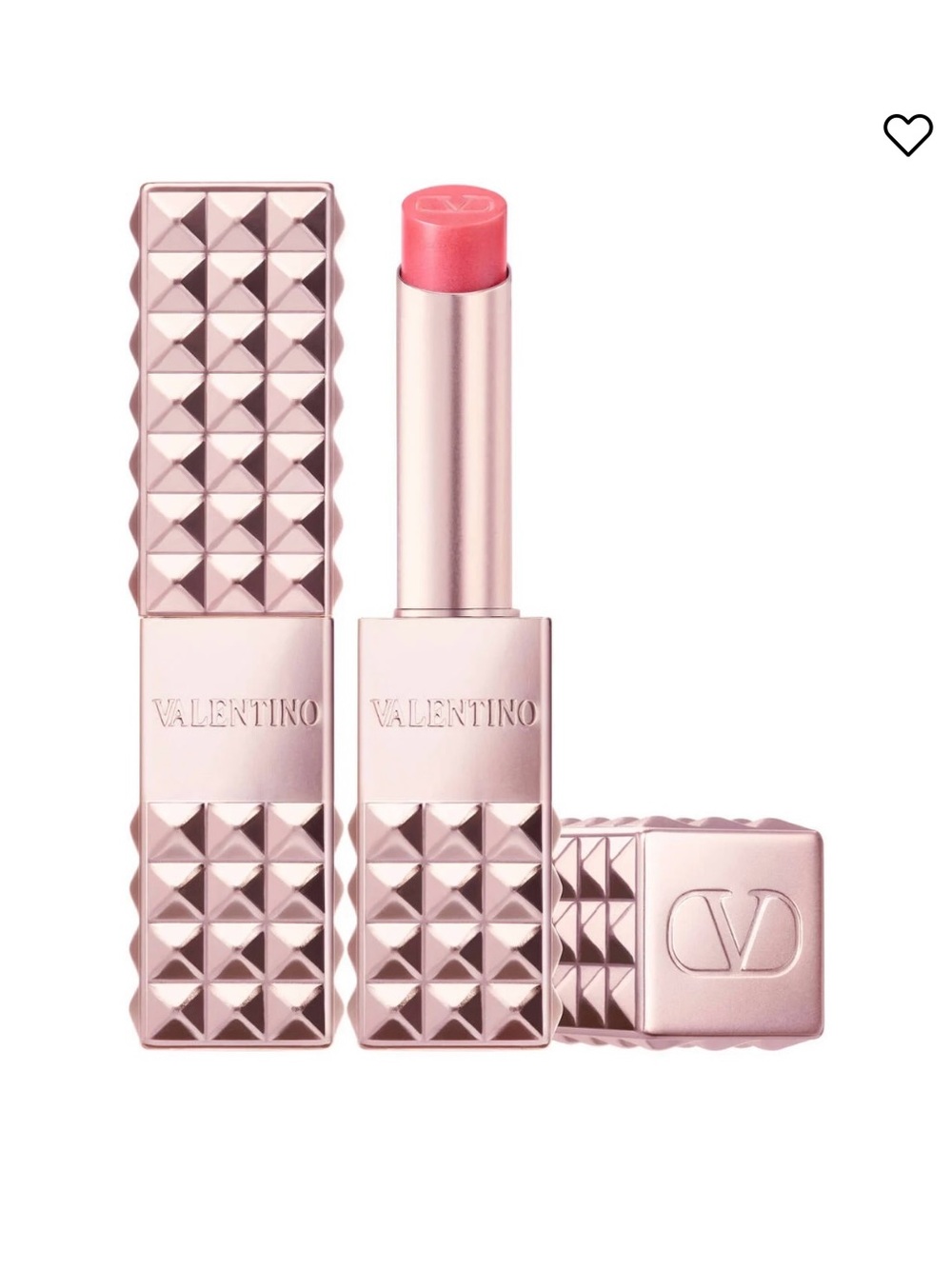 NWT Valentino authentic spike Valentino lip balm color 120R Rose In The Woods